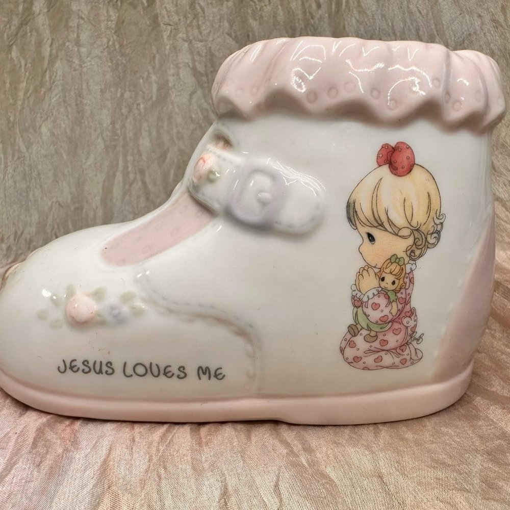 Jesus Loves Me Precious Moments Piggy Bank